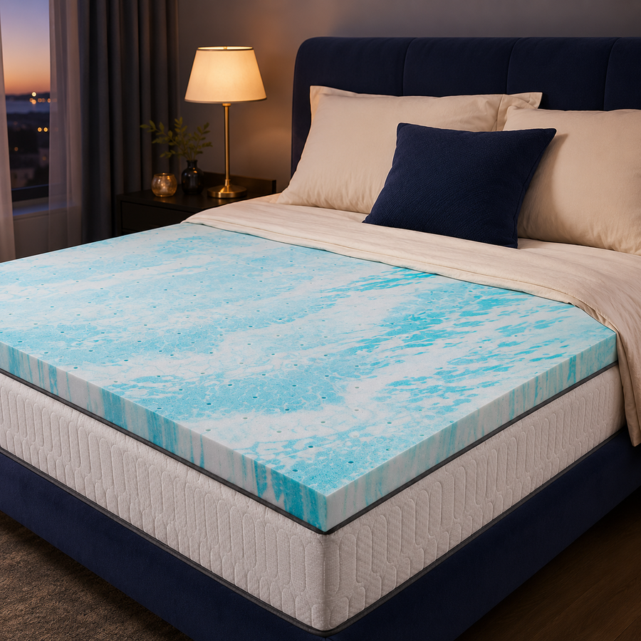 Slumberly® Cooling Gel Memory Foam Topper