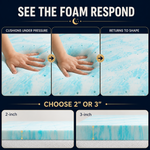 Slumberly® Cooling Gel Memory Foam Topper - Image 4