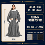 Slumberly® Cozy Sleeved Blanket - Image 4