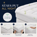 slumberly® Bamboo Cooling Mattress Topper - Image 4