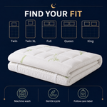 slumberly® Bamboo Cooling Mattress Topper - Image 6