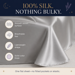 slumberly® Mulberry Silk Flat Sheet - Image 3